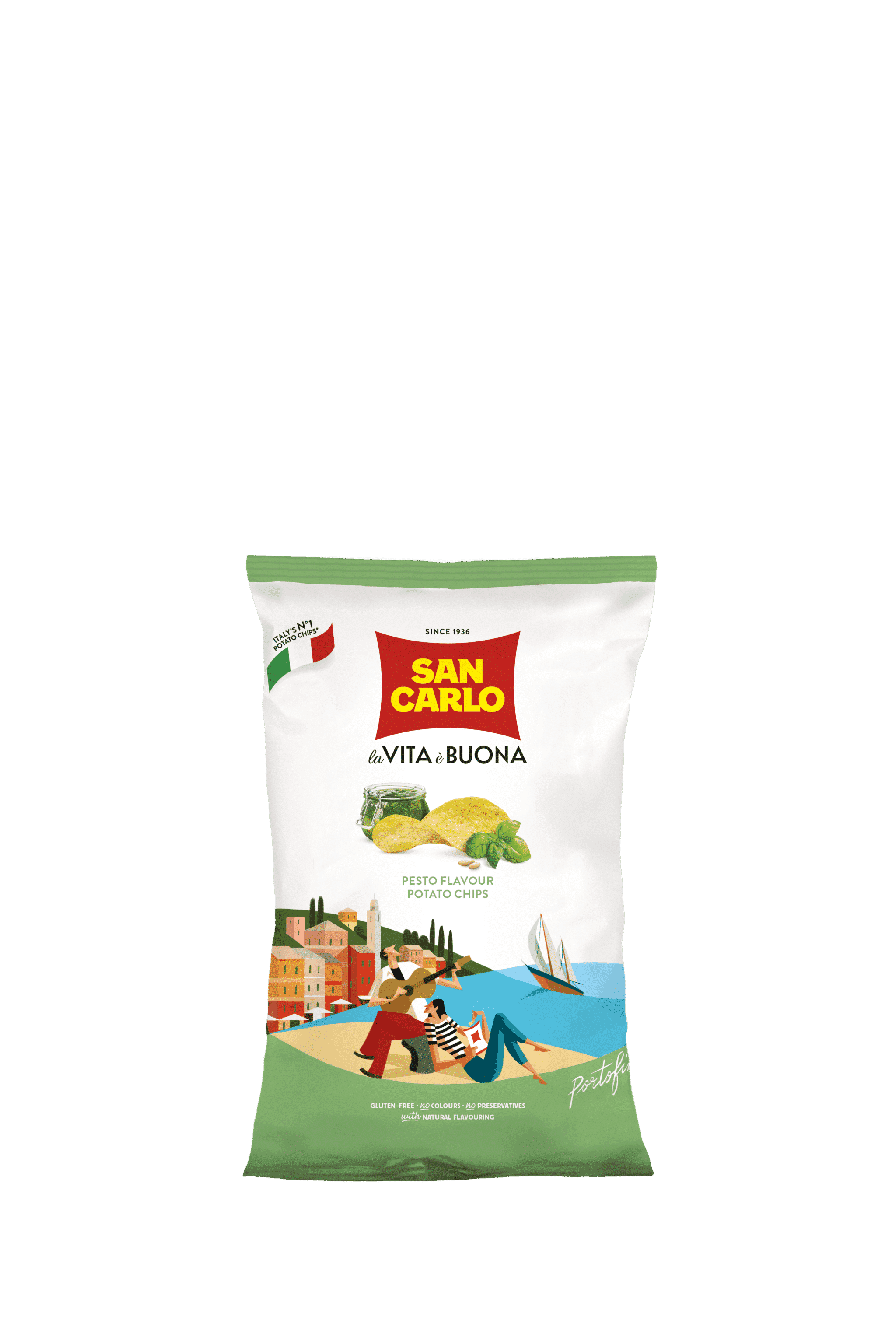 San Carlo pestomaitselised kartulikrõpsud 50 g (20)