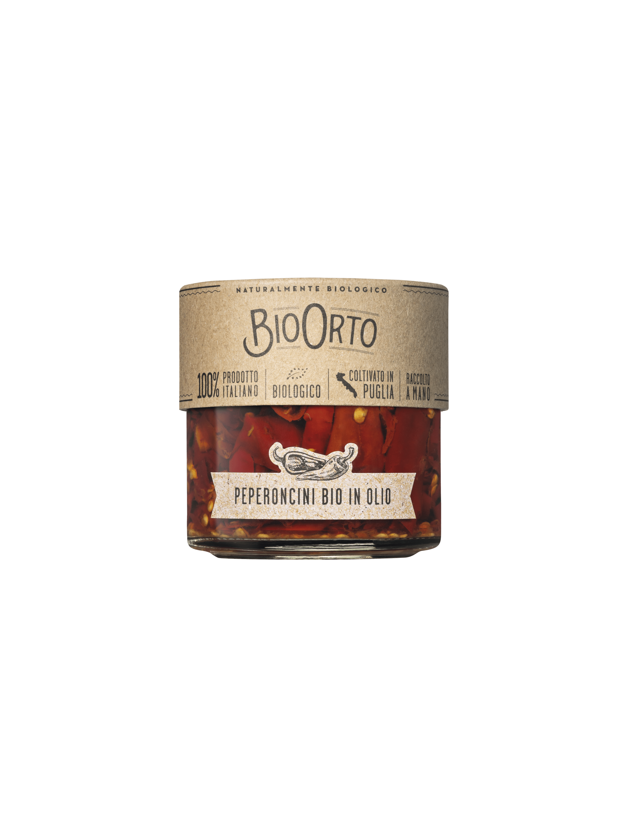 BioOrto ökoloogiline viilutatud tšillipipar õlis, 175 g (12)