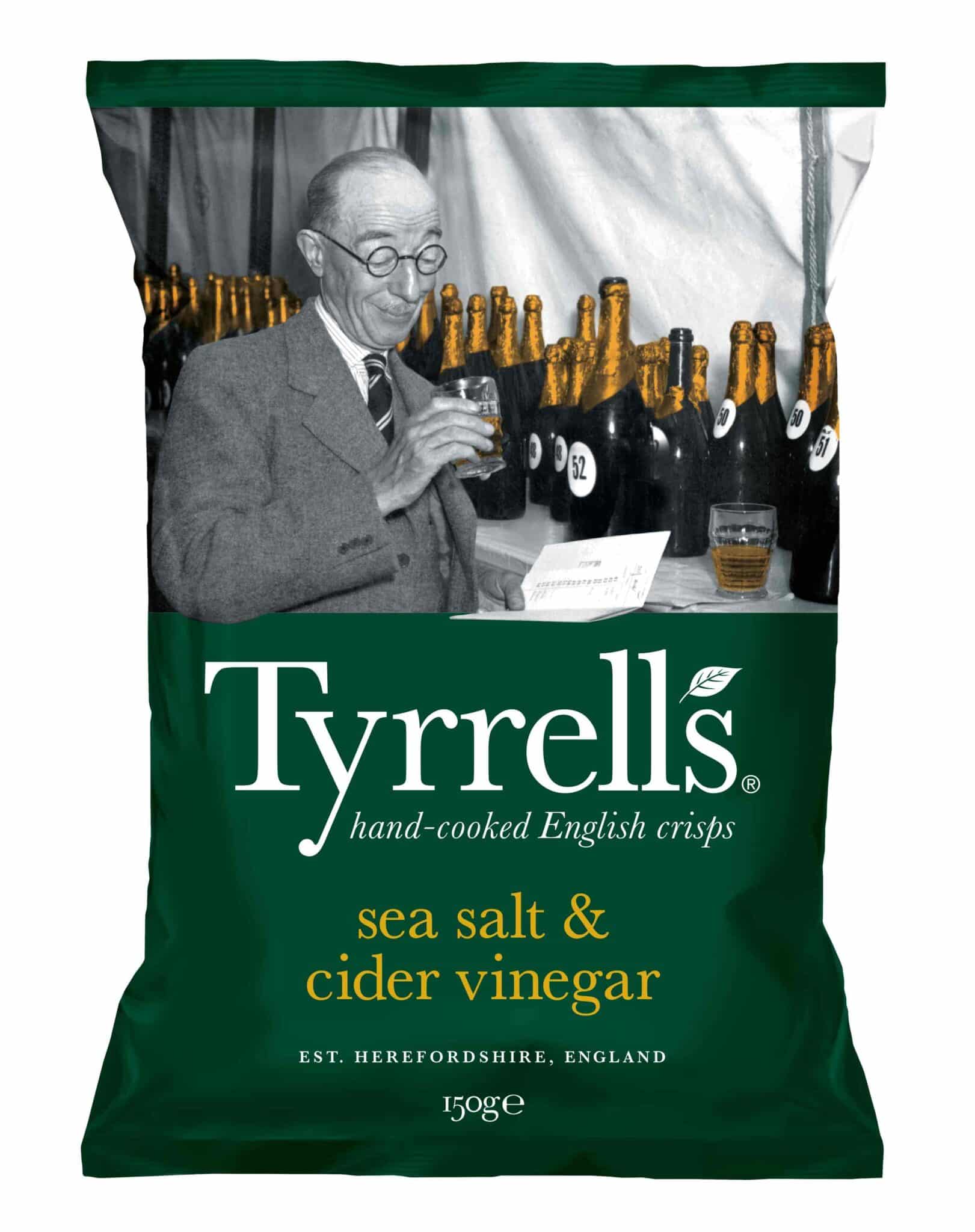 Tyrrell’s kartulikrõpsud siidriäädika ja meresoolaga 150 g (12)