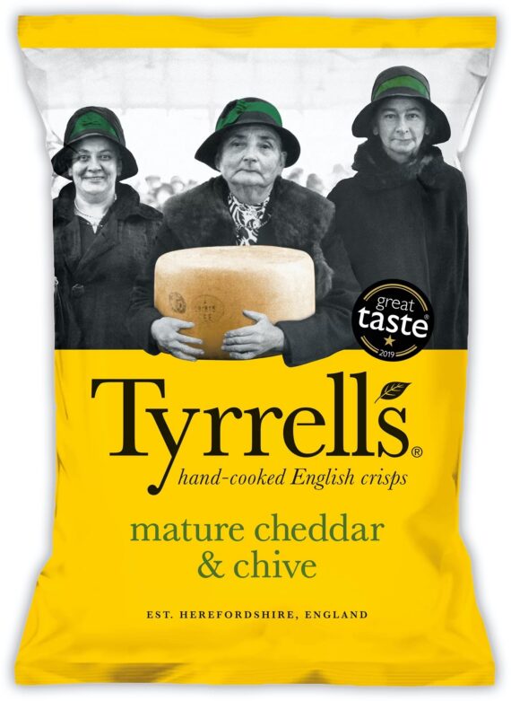 Tyrrell's kartulikrõpsud küpse cheddari juustu ja murulauguga 150 g (12) - Image 3