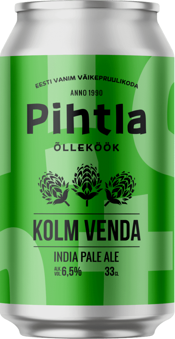 Pihtla käsitööõlu "Kolm Venda" - Indian pale ale 330 ml purk 6,5% (12) - Image 5