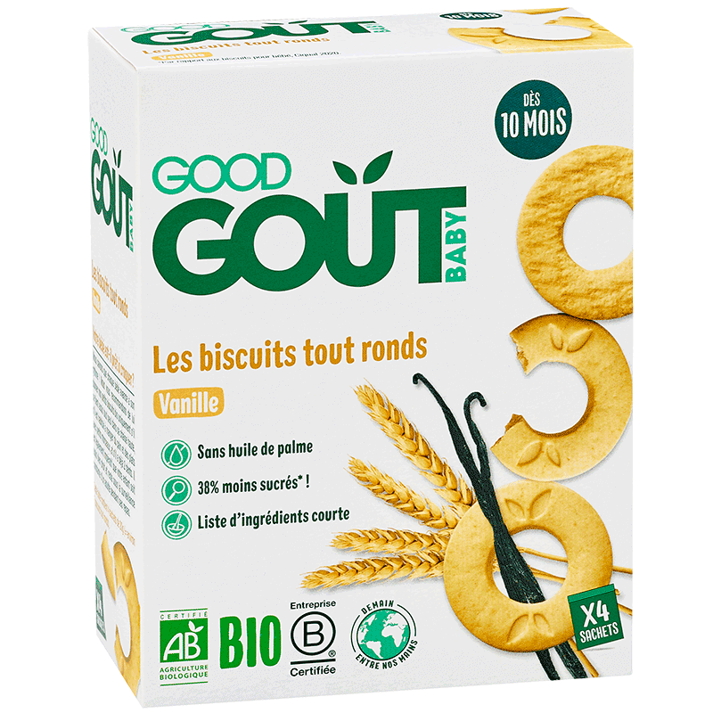 Good Gout öko teraviljarõngad vaniljega 80 g (4x20g), peale 10. elukuud (6)