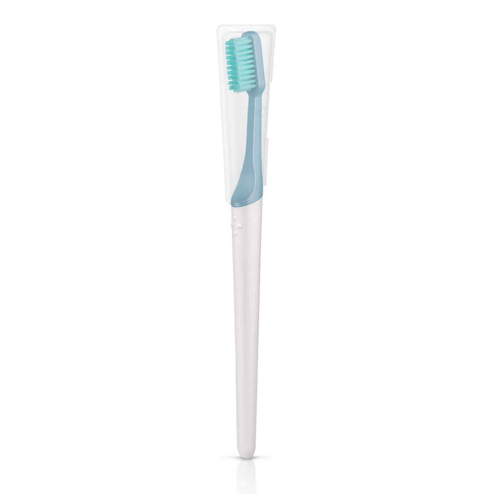 Bioplastikust hambahari TIO sinine medium soft (5)