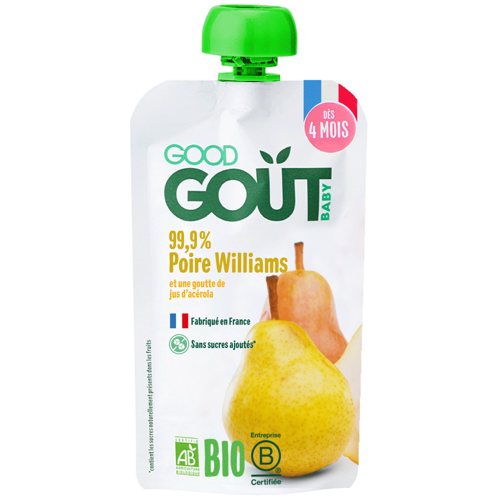Good Gout öko pirnipüree, peale 4. elukuud 120g (10)
