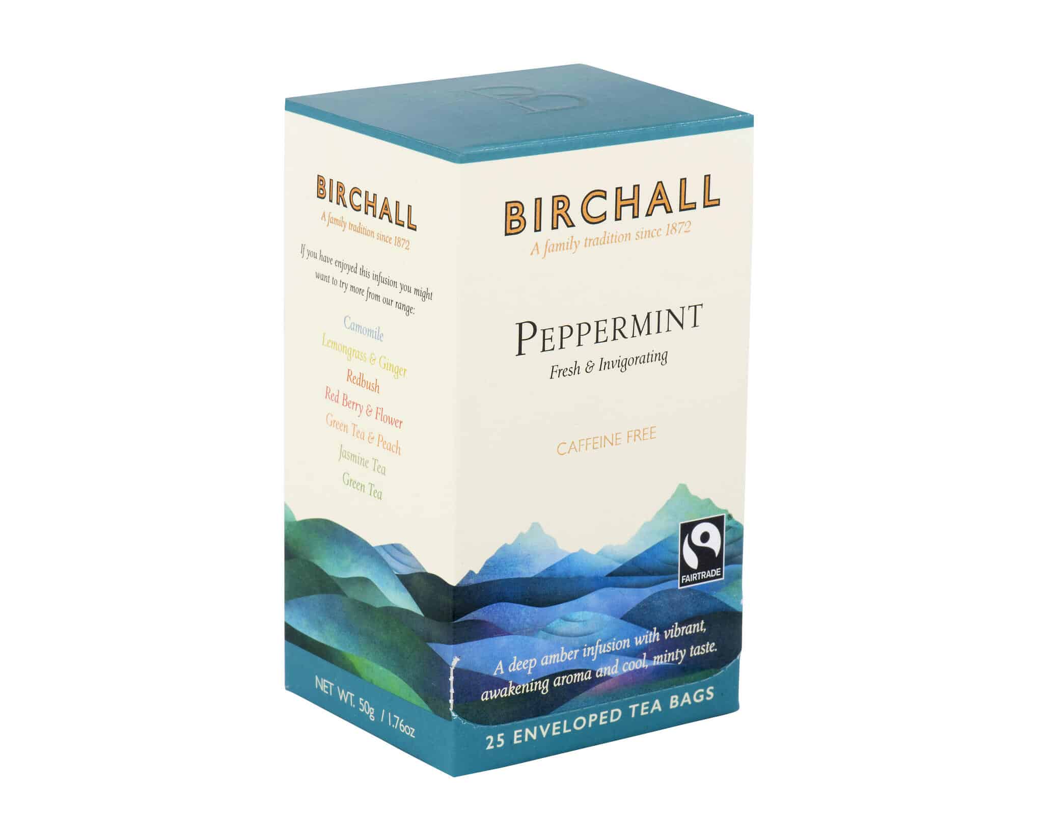 Birchall tee Piparmünt 25pk. kofeiinivaba. Värske ja kosutav (6)