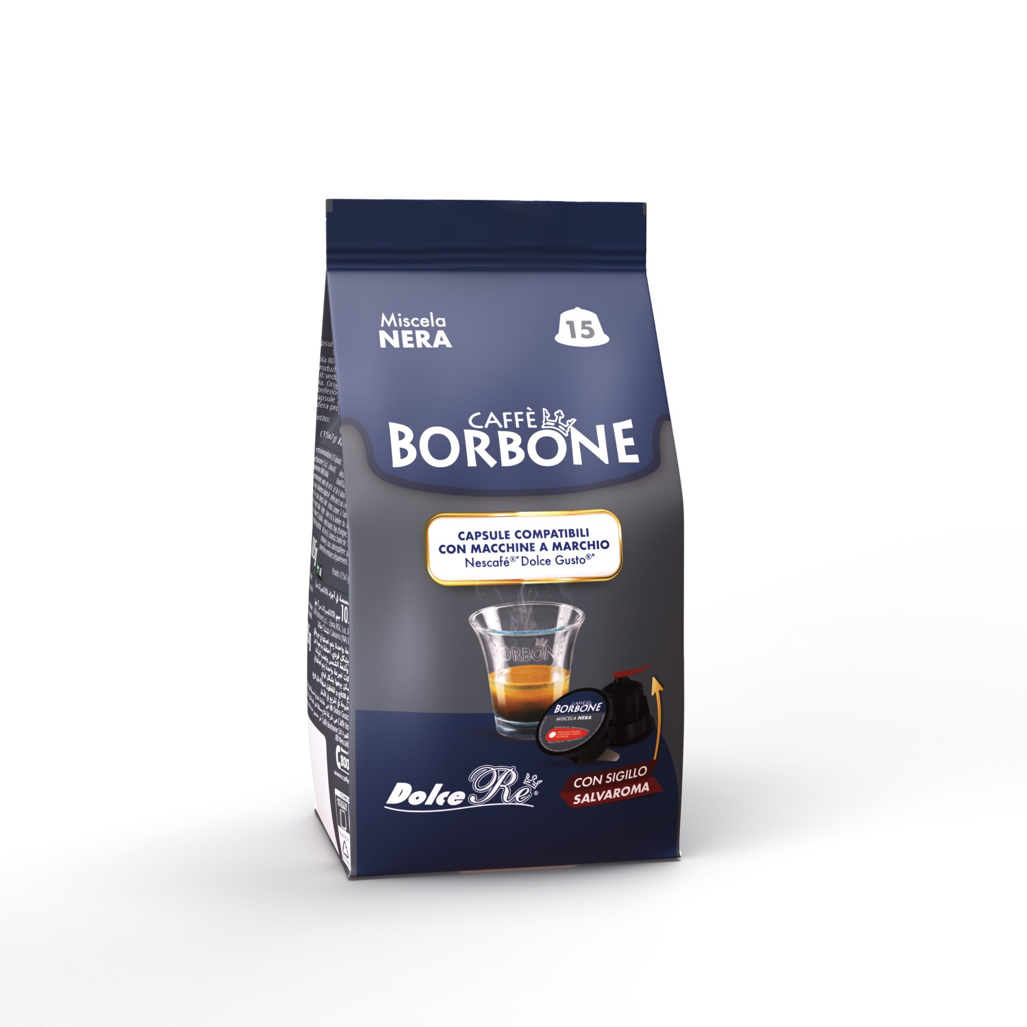 Borbone kohvikapslid DOLCE GUSTO BLACK BLEND 15tk (6)