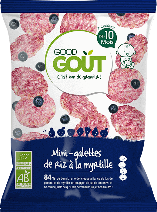 Good Gout öko mustikamaitselised riisisnäkid, peale 10. elukuud 40 g (10)
