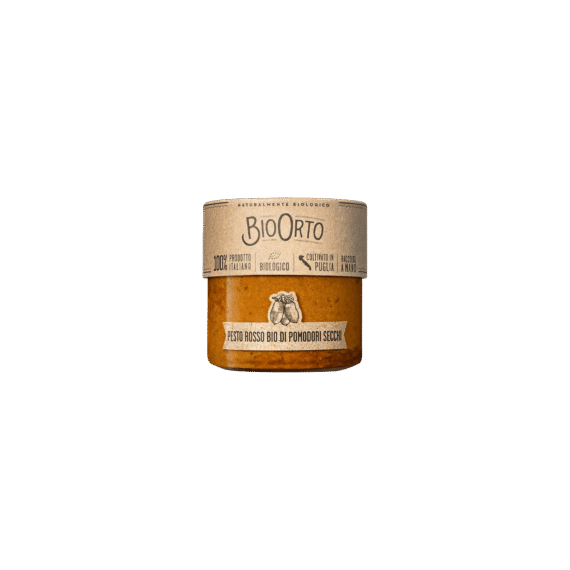 BioOrto ökoloogiline päikesekuivatatud tomati pesto 180 g (12)