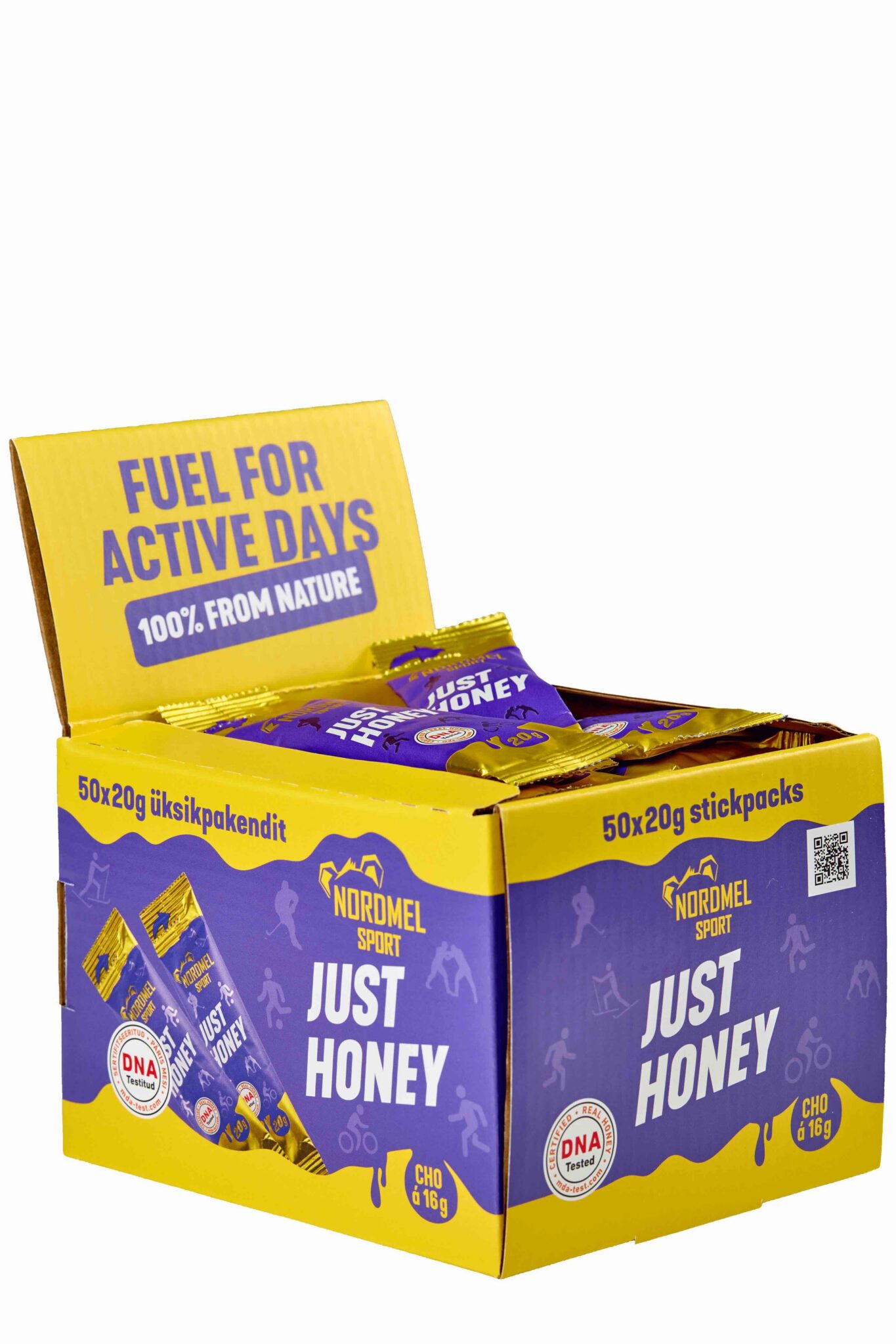 Nordmel Sport Just Honey mesi 50 x 20g karp